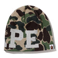 A BATHING APE ABC CAMO KNIT CAP