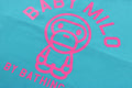 A BATHING APE BAPE KIDS BABY MILO NEON PRINT RELAXED FIT TEE