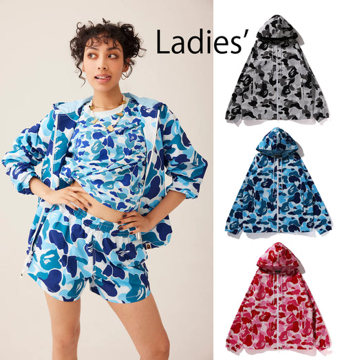 A BATHING APE Ladies' ABC CAMO HOODIE JACKET