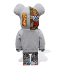 A BATHING APE BAPE x MEDICOM TOY LEGACY CAMO SHARK BE@RBRICK 1000%