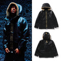 A BATHING APE BAPE x OVO SYNTHETIC WASHABLE LEATHER SNOWBOARD JACKET