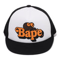 A BATHING APE BAPE KIDS MILO ON BAPE MESH CAP