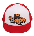 A BATHING APE BAPE KIDS MILO ON BAPE MESH CAP