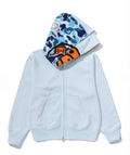 A BATHING APE Ladies' MILO SHARK FULL ZIP DOUBLE HOODIE