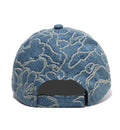 A BATHING APE LINE CAMO JACQUARD MULTI LOGO DENIM CAP