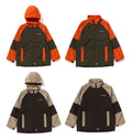 A BATHING APE COLOR BLOCK HOODIE JACKET