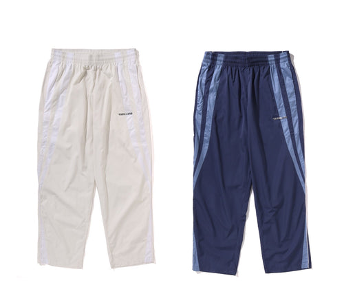 A BATHING APE LINE CAMO METAL LOGO RELAXED FIT TRACK PANTS