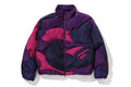 A BATHING APE MEGA COLOR CAMO QUILTED DOWN JACKET