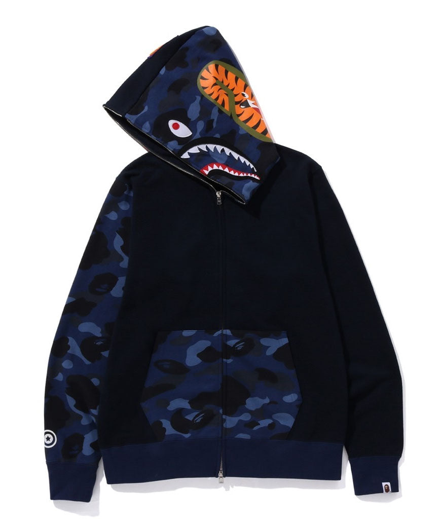 A BATHING APE COLOR CAMO SHARK FULL ZIP HOODIE – happyjagabee store
