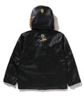 A BATHING APE BAPE x OVO SYNTHETIC WASHABLE LEATHER SNOWBOARD JACKET