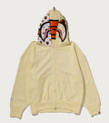 A BATHING APE Ladies' MILO SHARK OVERSIZED FULL ZIP DOUBLE HOODIE