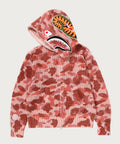 A BATHING APE Ladies' 1ST CAMO CROCHET SHARK FULL ZIP HOODIE