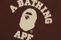A BATHING APE Ladies' COLLEGE CROPPED TRIM TEE