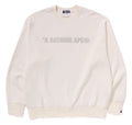 A BATHING APE BATHING APE LOGO RELAXED FIT CREWNECK SWEAT SHIRT