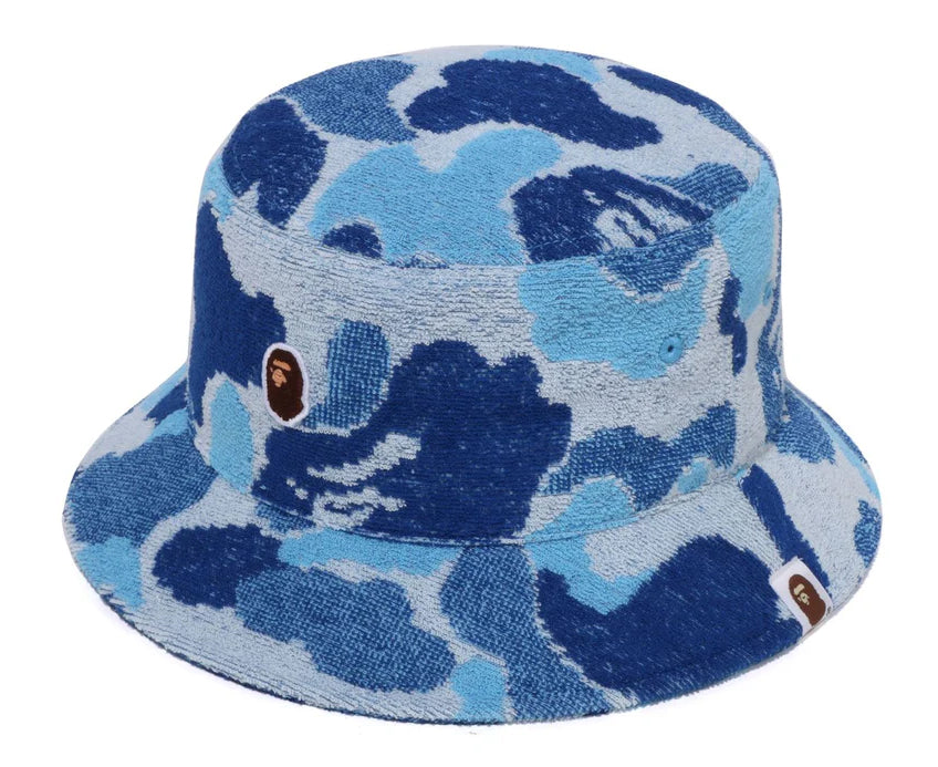 A BATHING APE ロゴプリント コットン バケットハット A BATHING APE ABC CAMO PILE JACQUARD BUCKET HAT