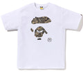 A BATHING APE TREE EDGE CAMO APE FACE TEE