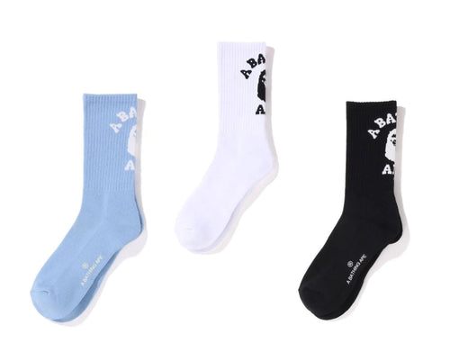 A BATHING APE COLLEGE SOCKS