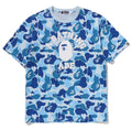 A BATHING APE Ladies' ABC CAMO CRYSTAL STONE OVERSIZED TEE