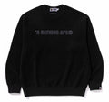 A BATHING APE BATHING APE LOGO RELAXED FIT CREWNECK SWEAT SHIRT