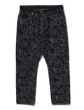 A BATHING APE BAPE x OVO NEON 1ST CAMO JACQUARD DENIM PANTS