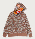 A BATHING APE TIGER CAMO TIGER FULL FIT ZIP HOODIE