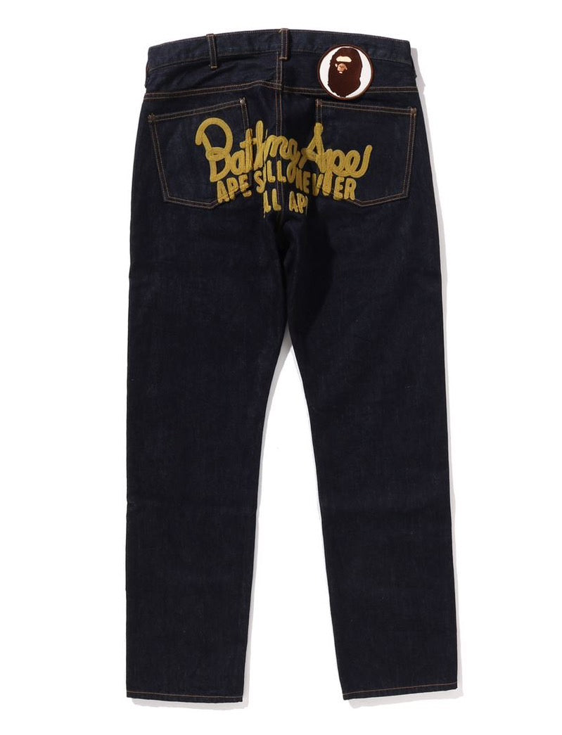 A BATHING APE 1997 TYPE-01 CHAMPION DENIM PANTS