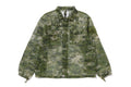 A BATHING APE MULTI PIXEL CAMO MASK HOODED SHIRT JACKET