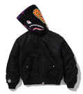 A BATHING APE Ladies' SHARK HOODIE MA-1 JACKET - happyjagabee store