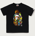 A BATHING APE BAPE KIDS MILO ALL SAFARI MILO ON BIG APE TEE