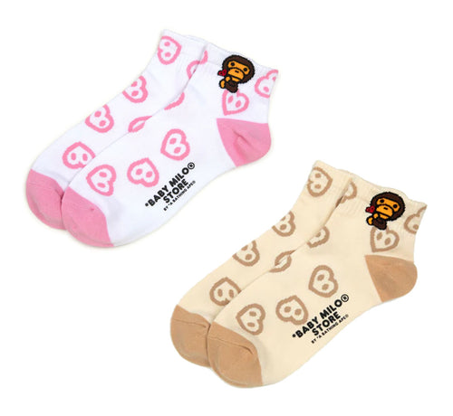 A BATHING APE BABY MILO STORE BABY MILO SHORT SOCKS