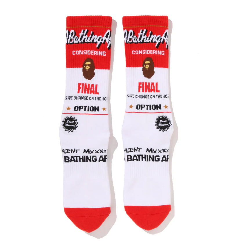 A BATHING APE BAPE x SAINT MXXXXXX SOCKS #1 / #2