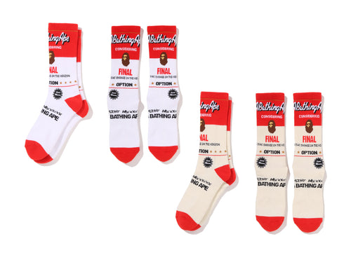 A BATHING APE BAPE x SAINT MXXXXXX SOCKS #1 / #2