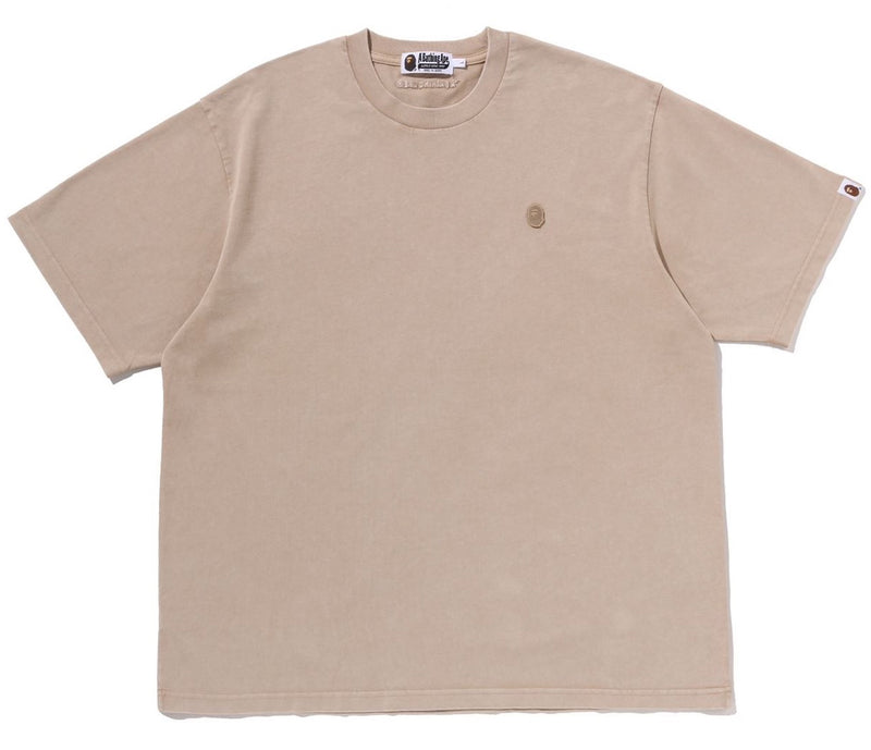 A BATHING APE GARMENT DYE ONE POINT RELAXED FIT TEE