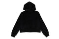 A BATHING APE Ladies' CRYSTAL STONE APE HEAD VELOUR ZIP HOODIE