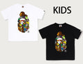 A BATHING APE BAPE KIDS MILO ALL SAFARI MILO ON BIG APE TEE