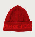 A BATHING APE BAPE CABLE KNIT CAP