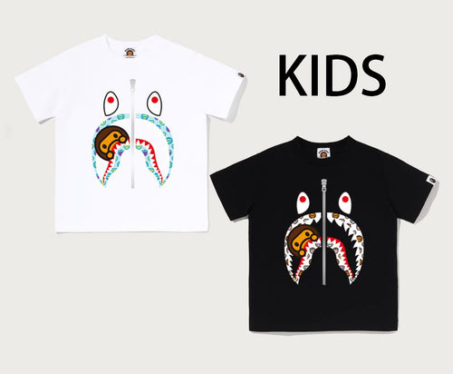 A BATHING APE BAPE KIDS MILOGRAM SWEETS MILO SHARK TEE
