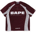 A BATHING APE SOLID CAMO JACQUARD MULTI LOGO RELAXED FIT FOOTBALL JERSEY