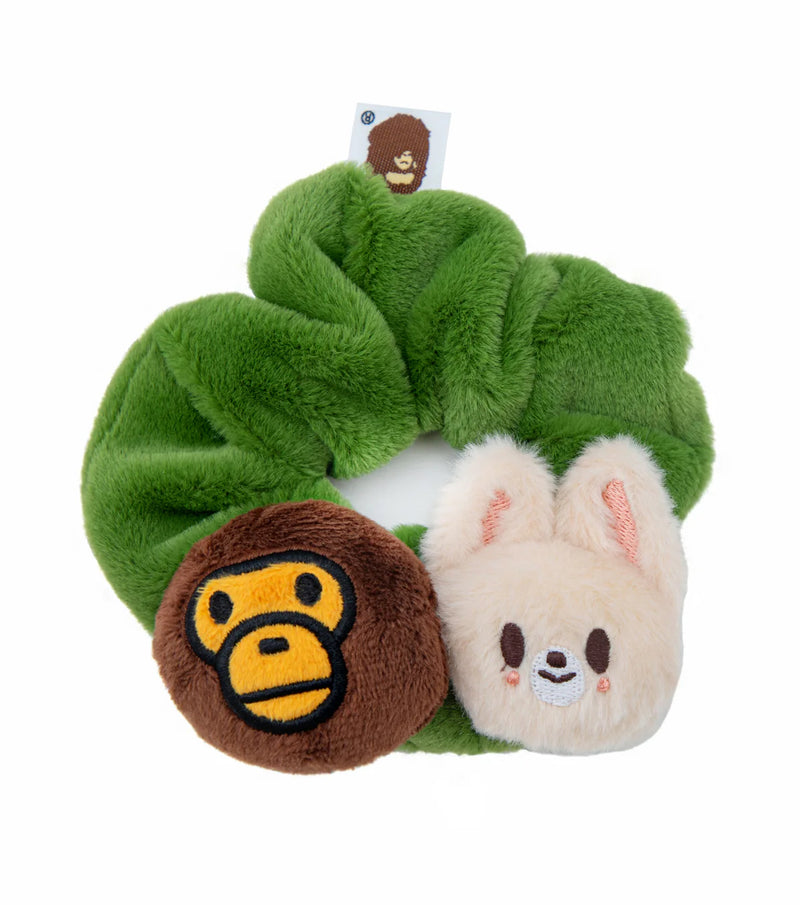 A BATHING APE BAPE x STRAYKIDS FOXI.NY BABY MILO SCRUNCHIE