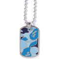 A BATHING APE ABC CAMO DOG TAG SET NECKLACE