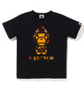 A BATHING APE BAPE KIDS 1ST CAMO MILO SHARK TEE