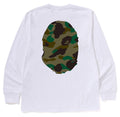 A BATHING APE 1ST CAMO BIG APE HEAD L/S TEE