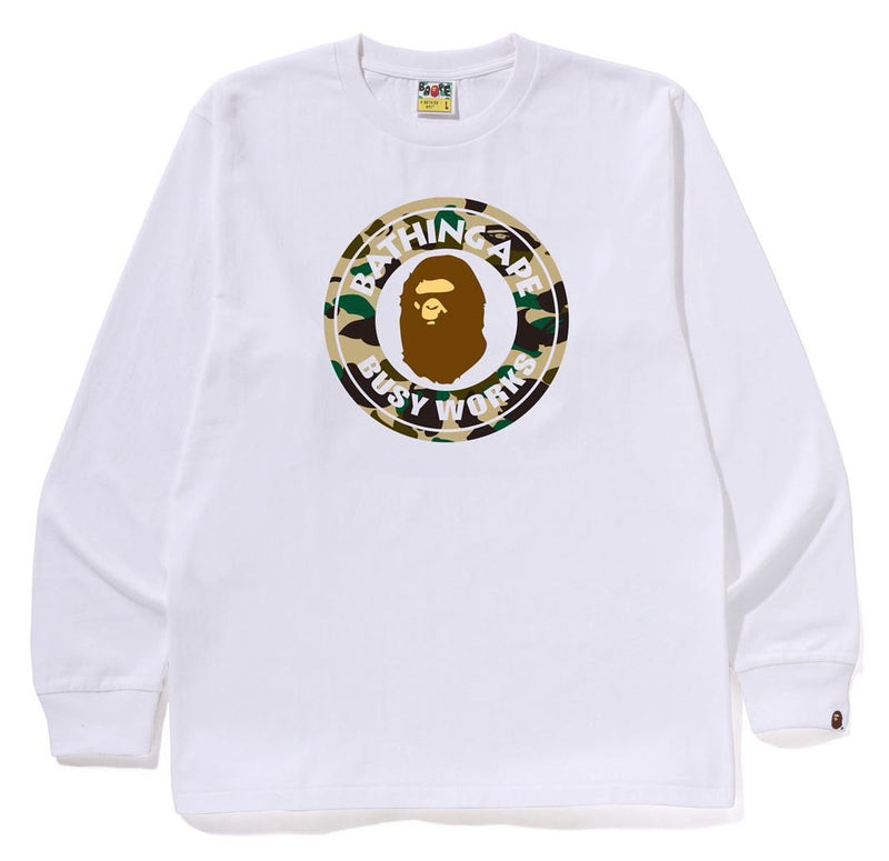 A BATHING APE 1ST CAMO BUSY WORKS L/S TEE