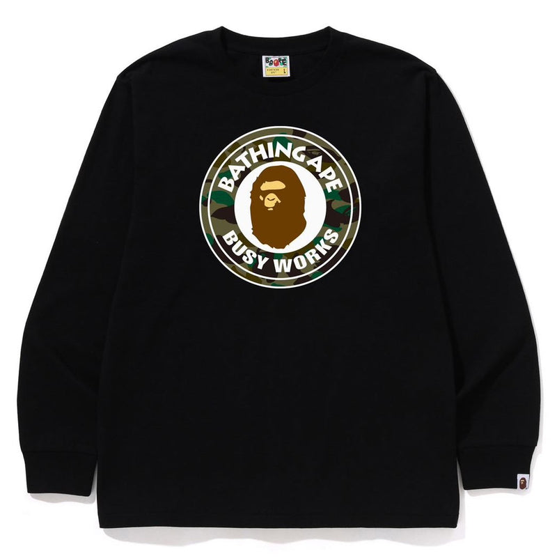 A BATHING APE 1ST CAMO BUSY WORKS L/S TEE