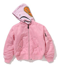A BATHING APE Ladies' SHARK HOODIE MA-1 JACKET - happyjagabee store