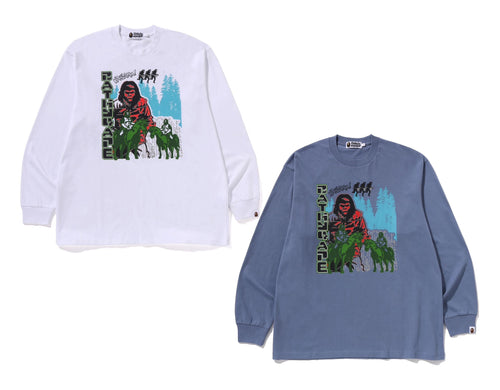 A BATHING APE BAPE GRAPHIC RELAXED FIT L/S TEE