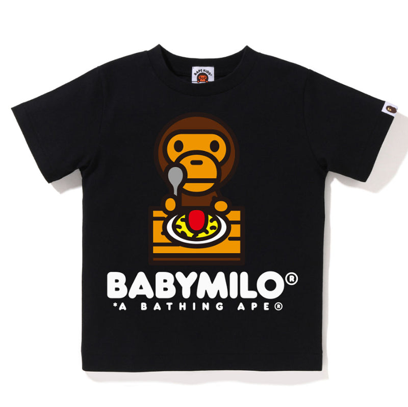 A BATHING APE BAPE KIDS BABY MILO OMELET TEE