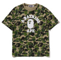 A BATHING APE Ladies' ABC CAMO CRYSTAL STONE OVERSIZED TEE