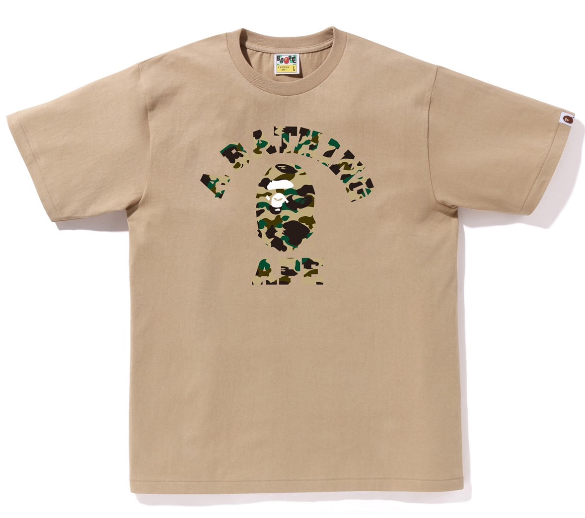 A BATHING APE 1ST CAMO COLLEGE TEE – happyjagabee store