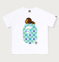 A BATHING APE BAPE KIDS MILOGRAM SWEETS MILO ON BIG APE TEE